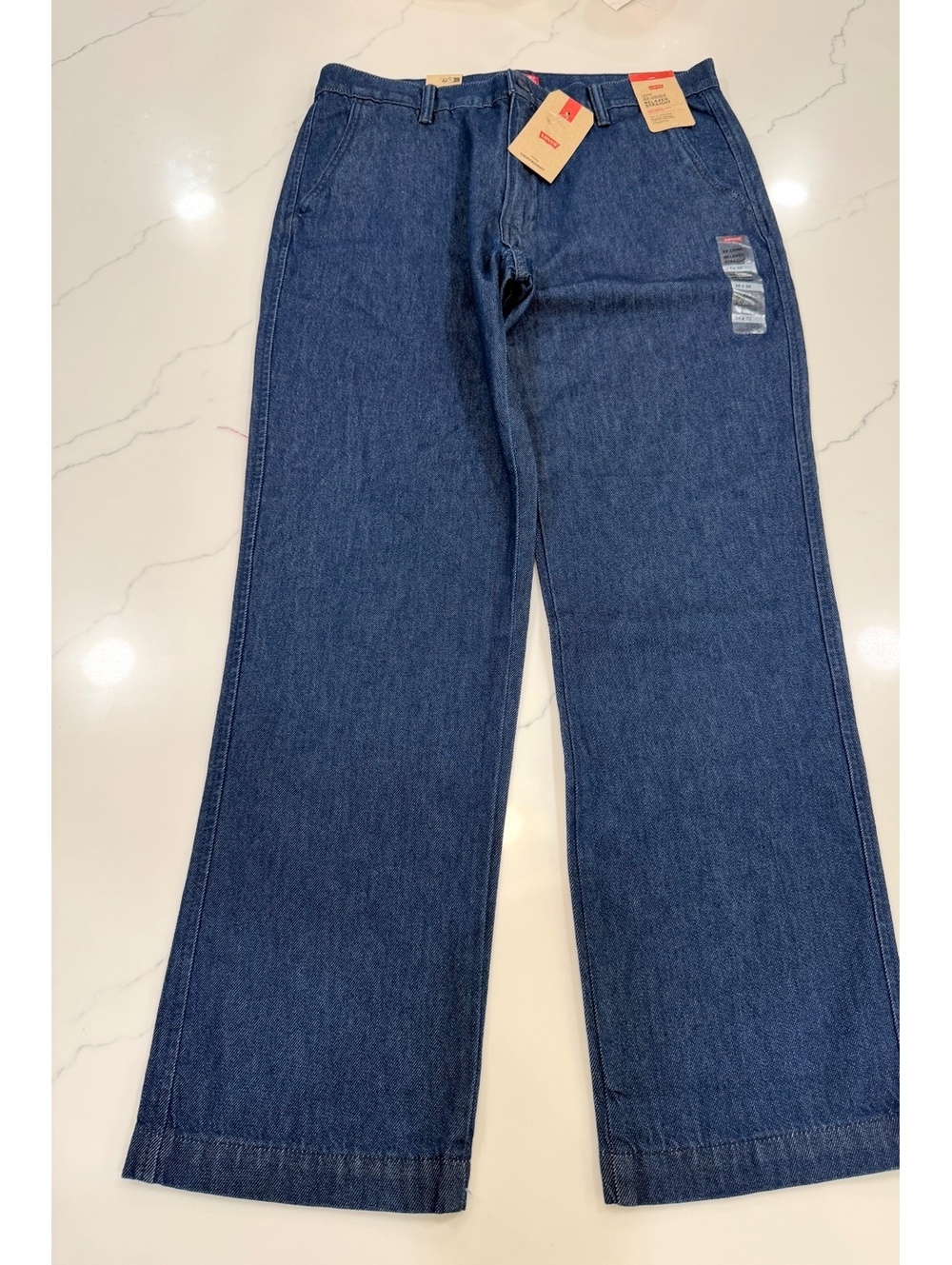 NEW Levi’s Straight Relaxed Fit XX Chinos Dark Wash Denim Size 34x32